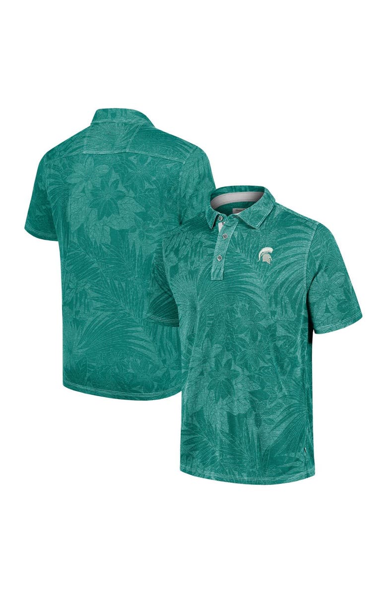 Tommy Bahama Men's Tommy Bahama  Green Michigan State Spartans Sport Santiago Paradise Polo, Alternate, color, 