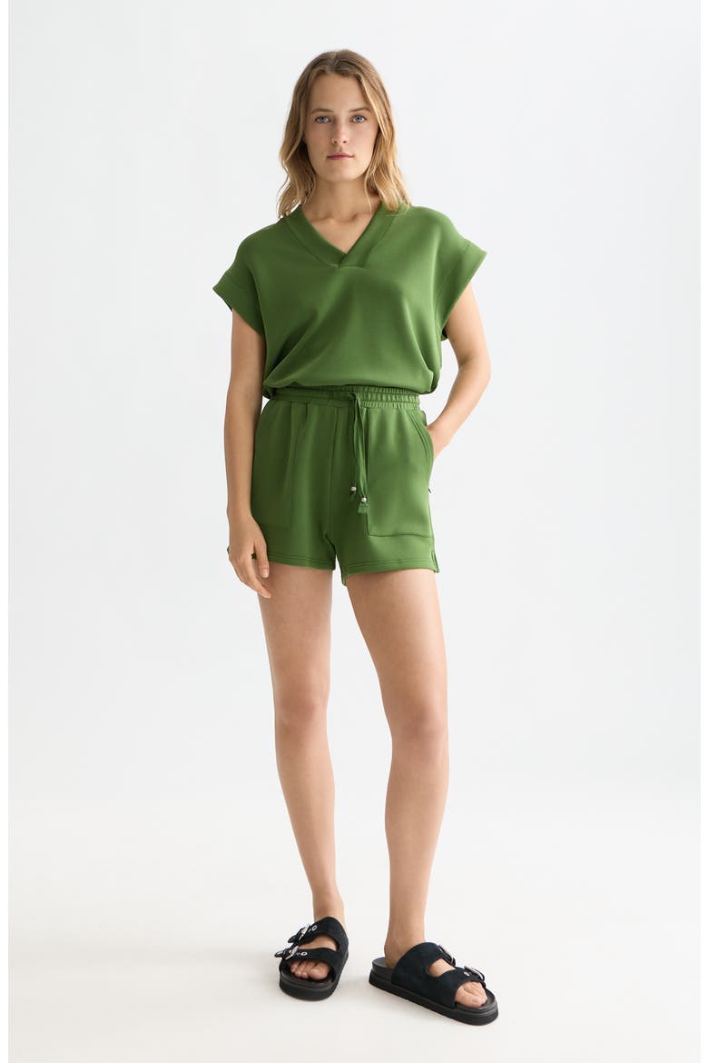 Short Sleeve Sweater, Alternate, color, GARDEN GREEN
