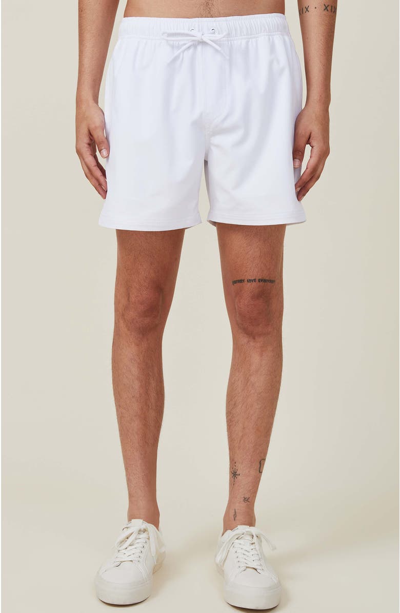 Cotton On Men's Stretch Swim Short, Main, color, White