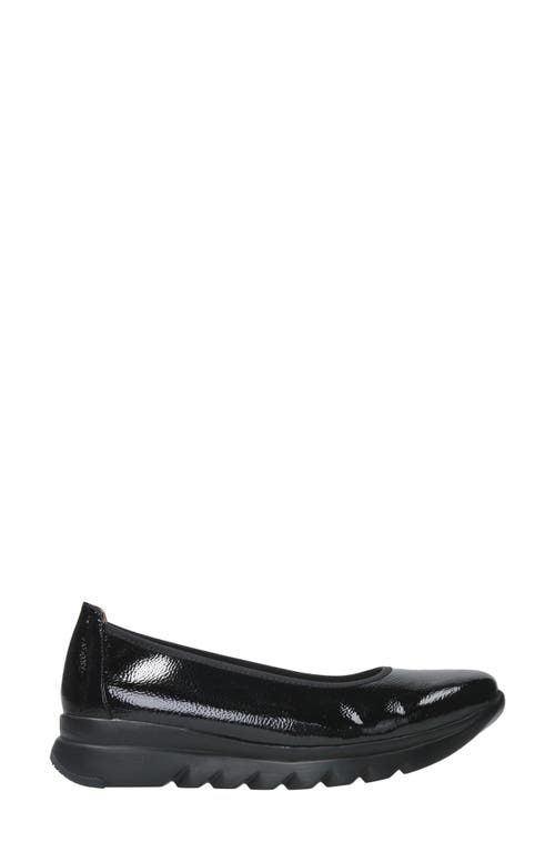 Wolky Snallerina Platform Wedge In Black