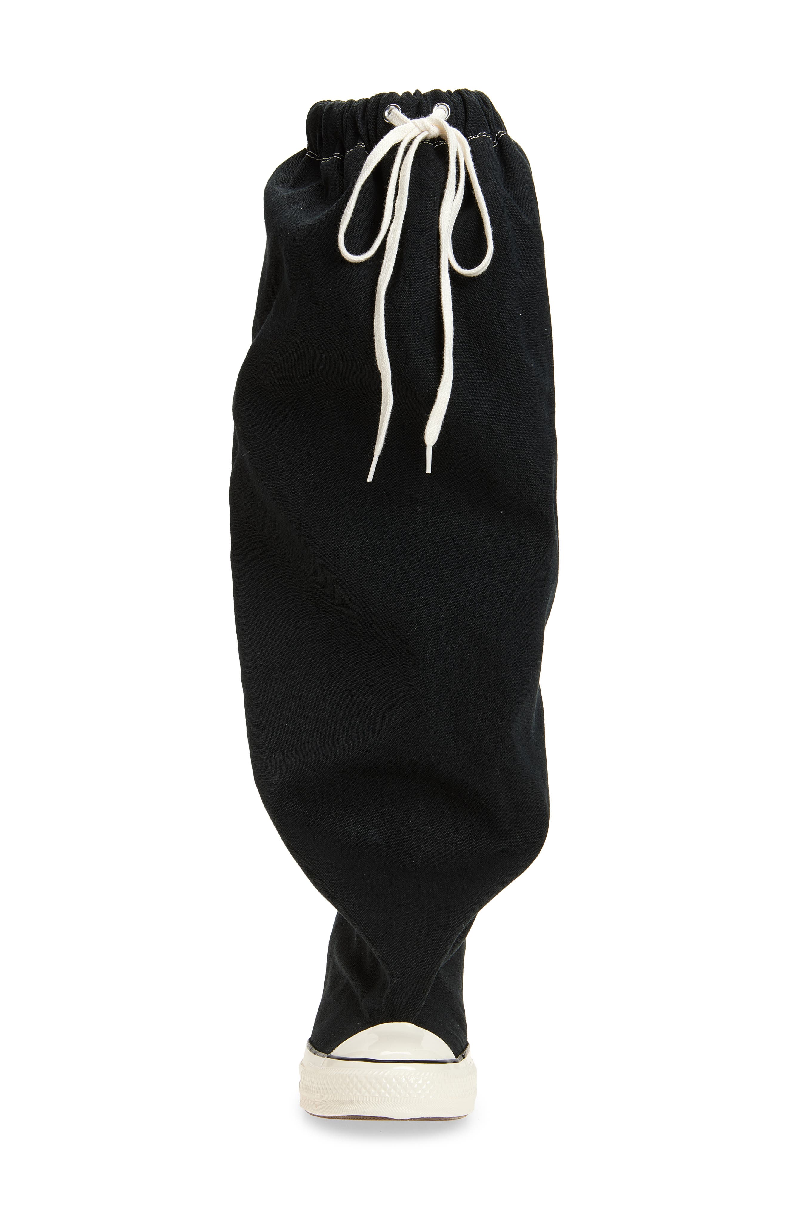 Vaquera x Converse Gender Inclusive Slouch Canvas Knee High Boot, Alternate, color, Black 1