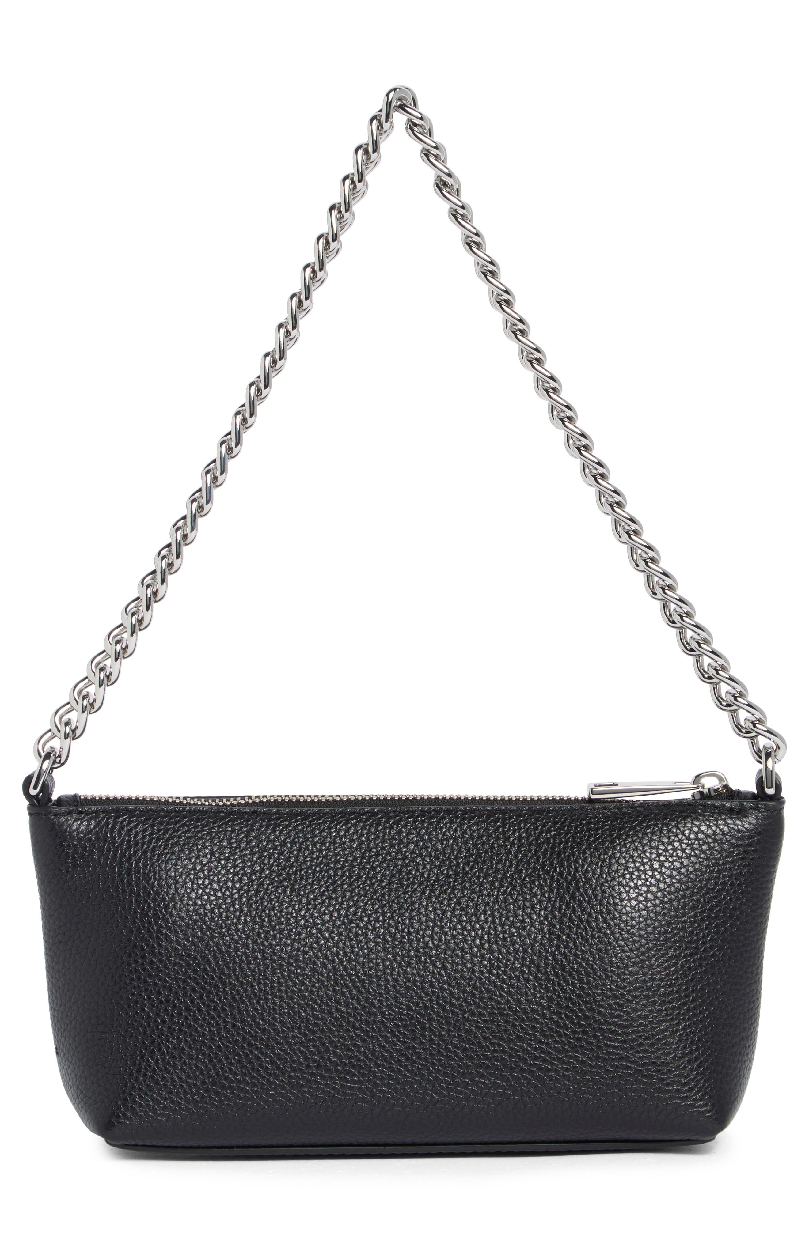 Marc Jacobs Standard Supply Leather Shoulder Bag, Alternate, color, Black