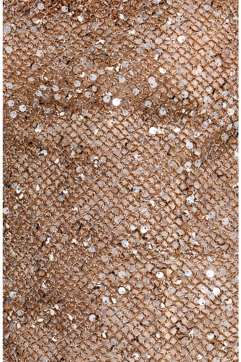Deva Sequin Knit Trousers, Alternate, color, GOLD