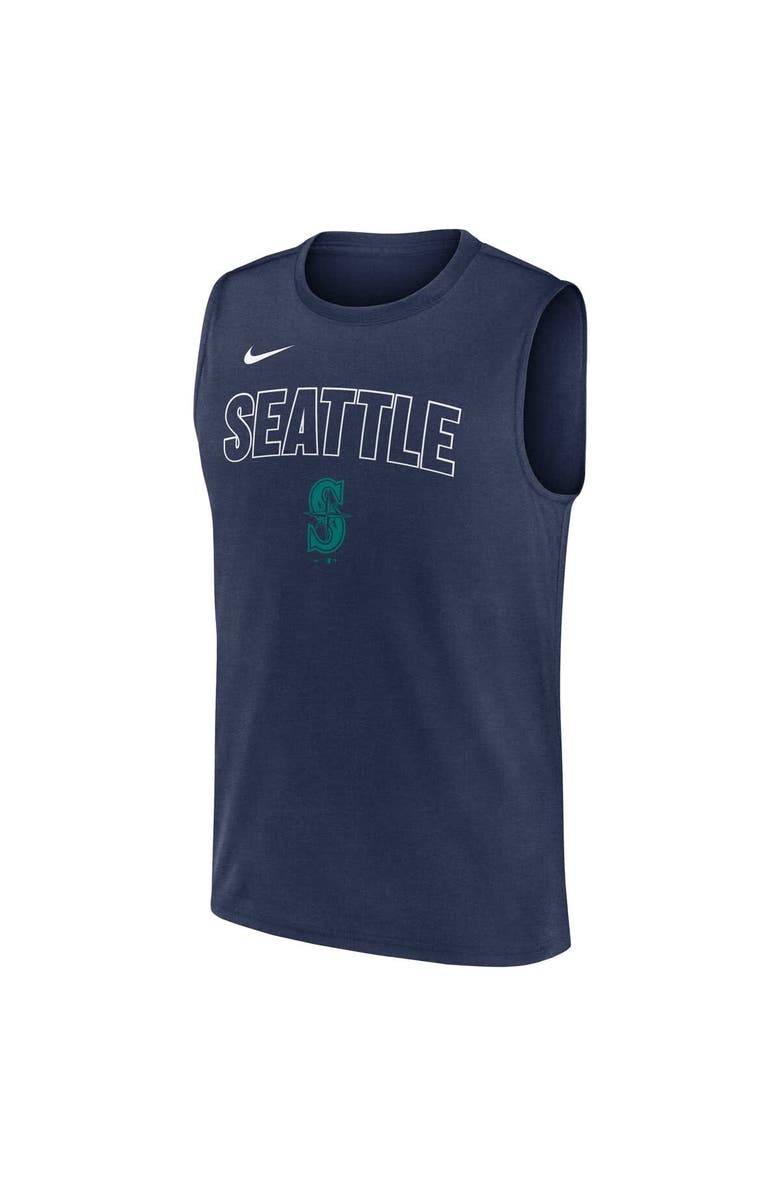 Nike Men's Nike Navy Seattle Mariners Knockout Performance Muscle Tank Top, Alternate, color, Navy
