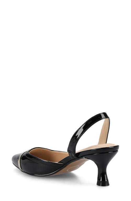 Journee Collection Nellia Slingback Pointed-toe Pump In Black