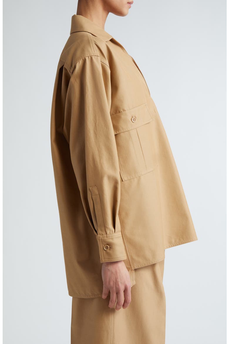 Ulrico Long Sleeve Cotton Top, Alternate, color, TOBACCO