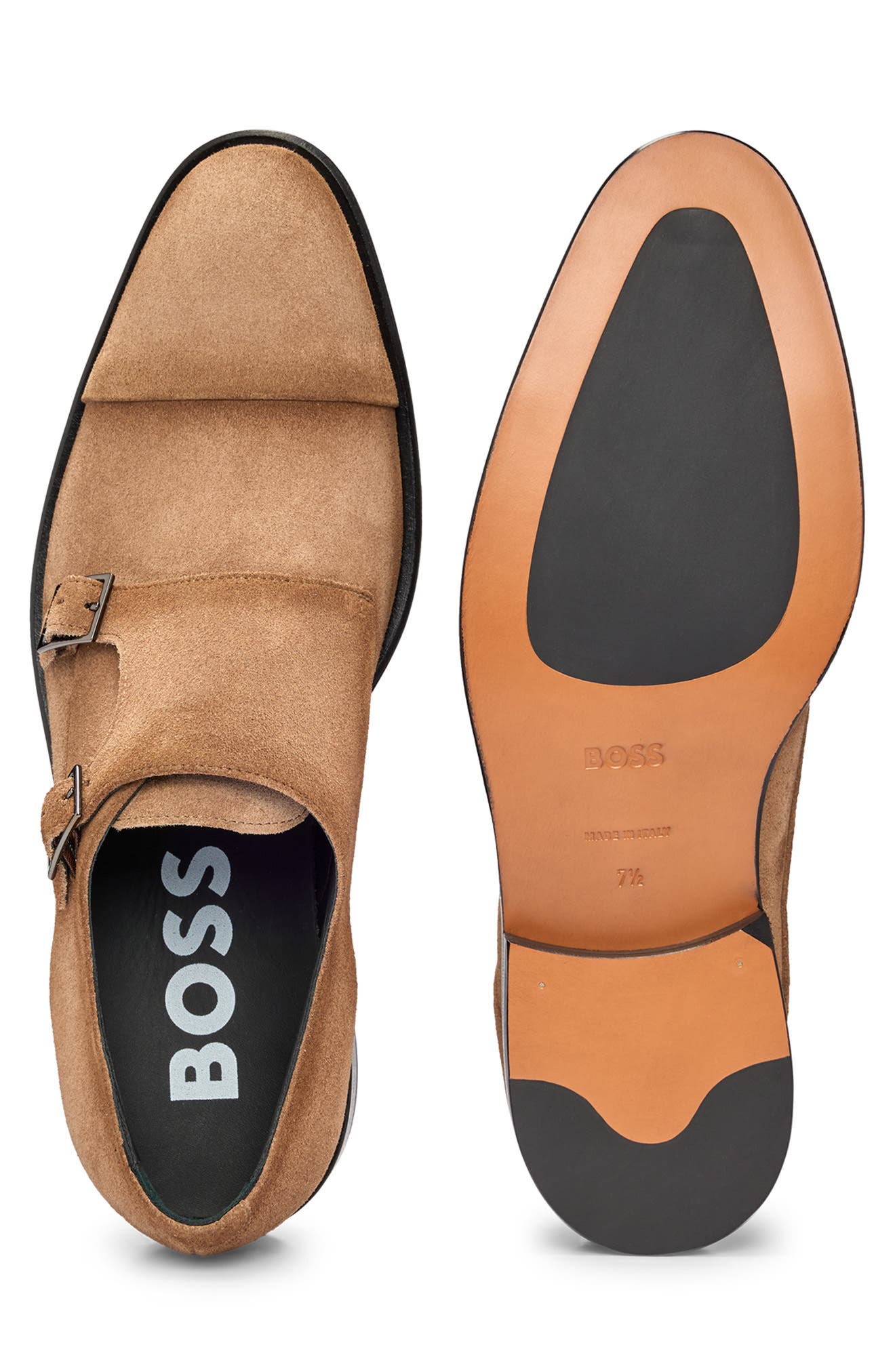 BOSS Derrek Monk Strap Shoe, Alternate, color, 