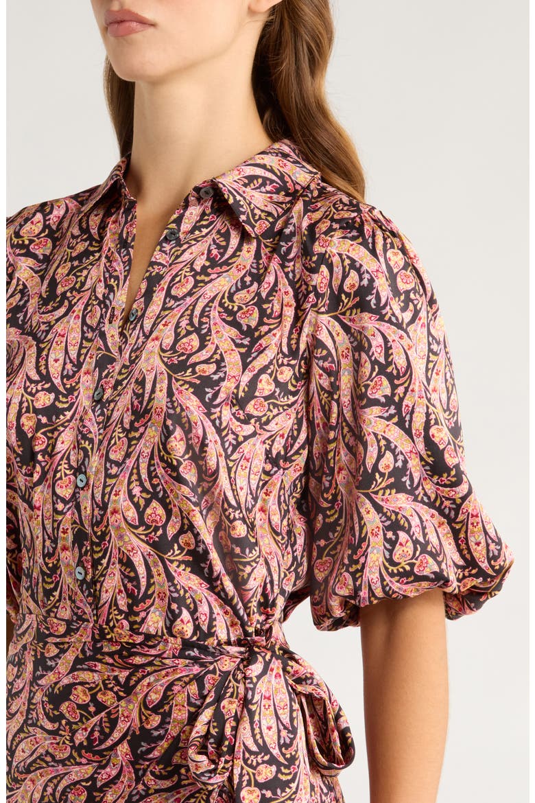 Kember Paisley Shirtdress, Alternate, color, OBSIDIAN MULTI