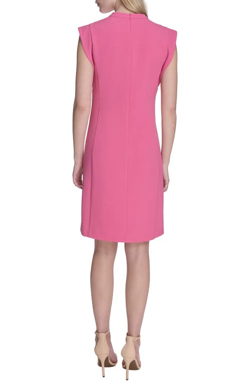 Vince Camuto Floral Cutout Cap Sleeve Signature Stretch Crepe Dress