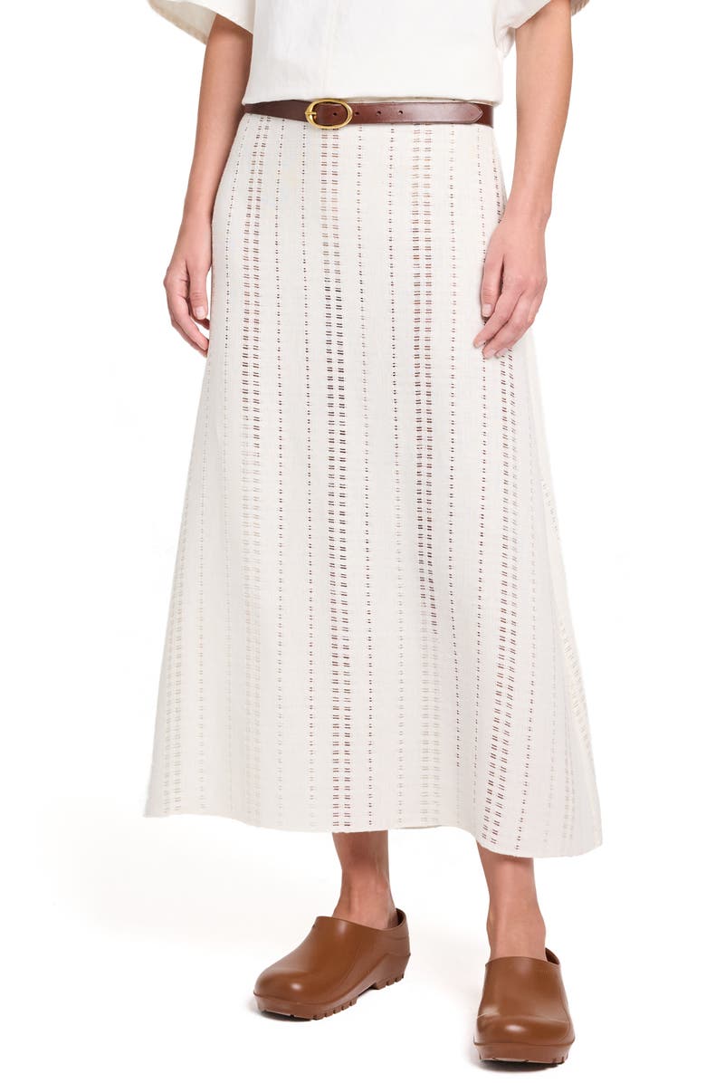 TWP The A-Line Unlined Skirt, Main, color, Ivory