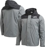 NFL X DARIUS RUCKER Men's NFL x Darius Rucker Collection by Fanatics Gray Detroit Lions Domestic Full-Zip Windbreaker Jacket