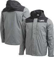 NFL X DARIUS RUCKER Men's NFL x Darius Rucker Collection by Fanatics Gray Detroit Lions Domestic Full-Zip Windbreaker Jacket