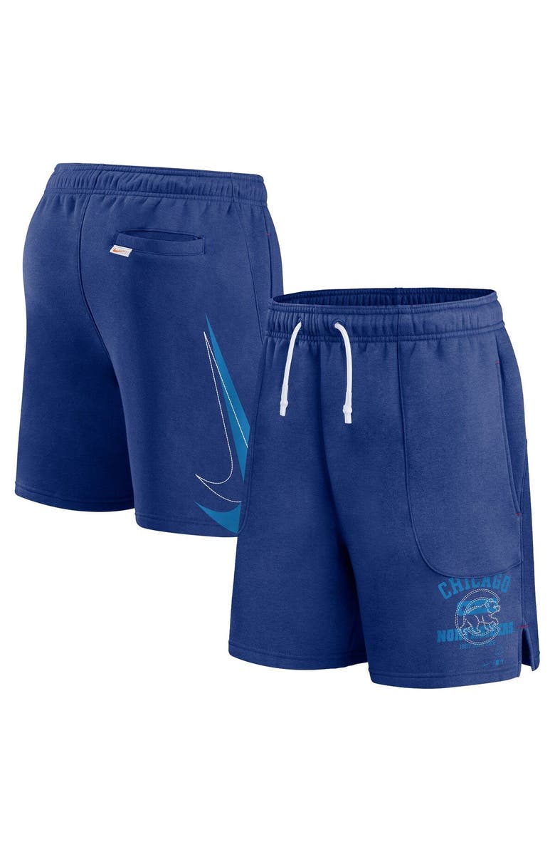 Nike Men's Nike Royal Chicago Cubs Statement Ball Game Shorts, Main, color, Royal