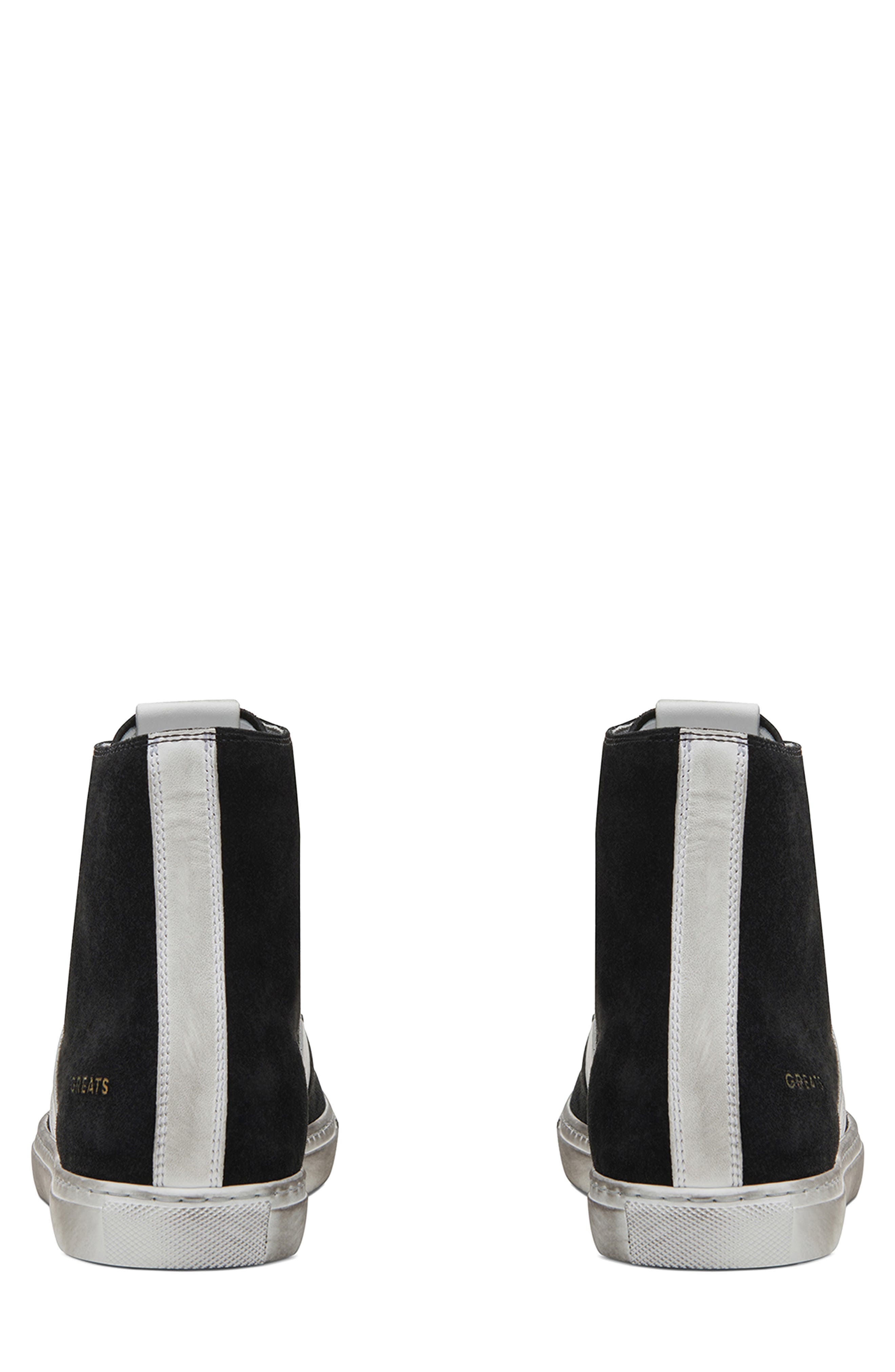 GREATS Reign High Top Sneaker, Alternate, color, Nero