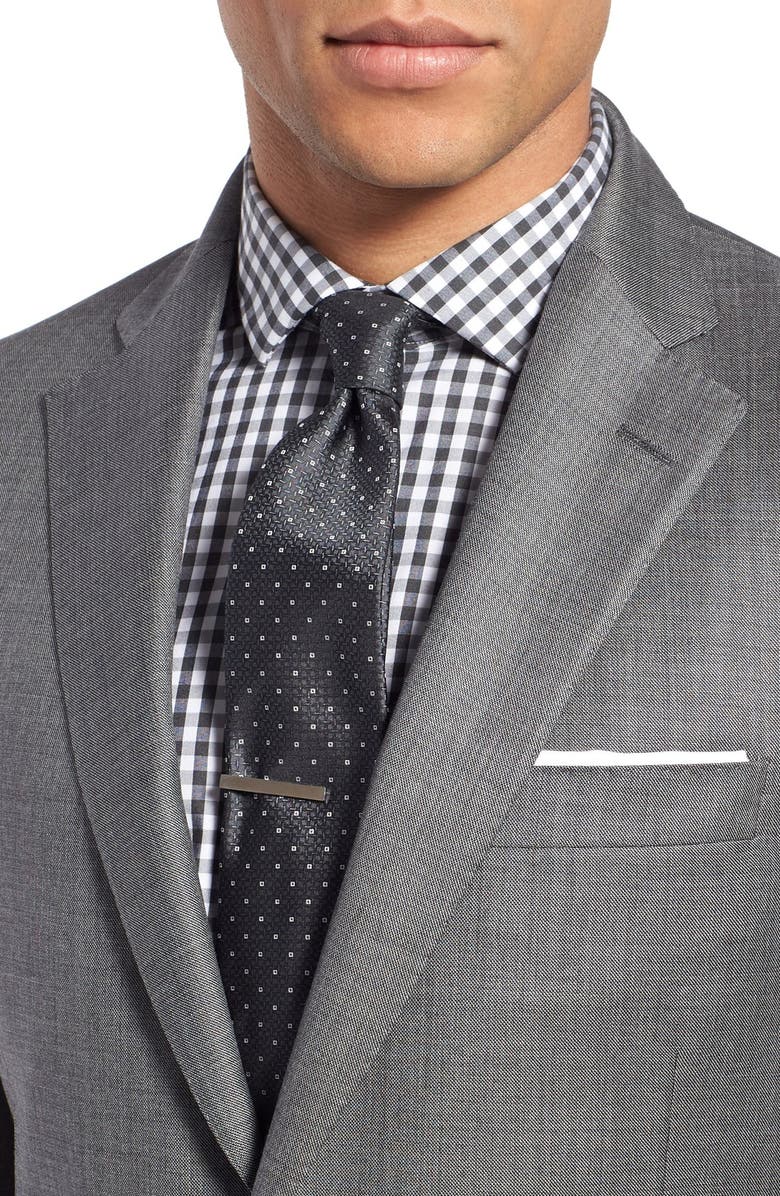 Samuelsohn Beckett Classic Fit Solid Wool Suit, Alternate, color,