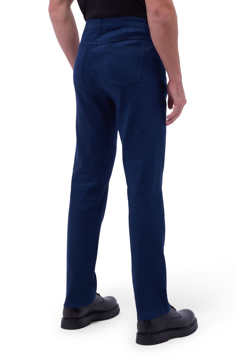 Bugatchi Preston Stretch Linen & Cotton Pants, Alternate, color, Navy