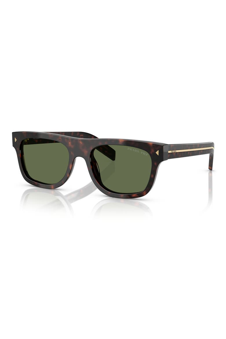 55mm Polarized Pillow Sunglasses, Alternate, color, BROWN TORTOISE