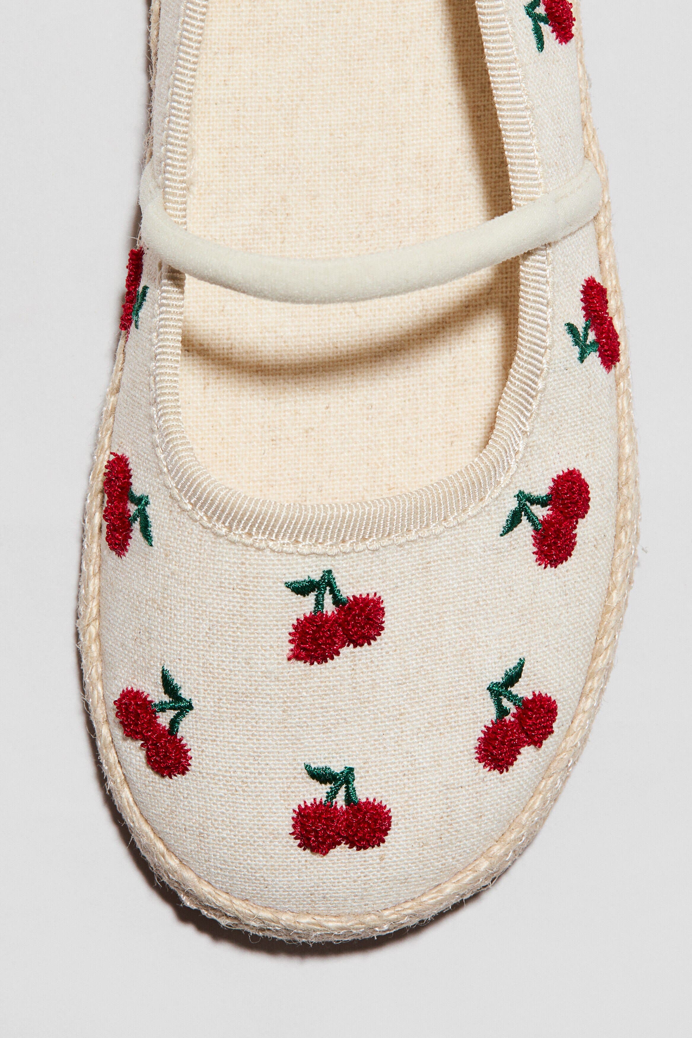 H&M Espadrilles, Alternate, color, Natural Beige/Cherries