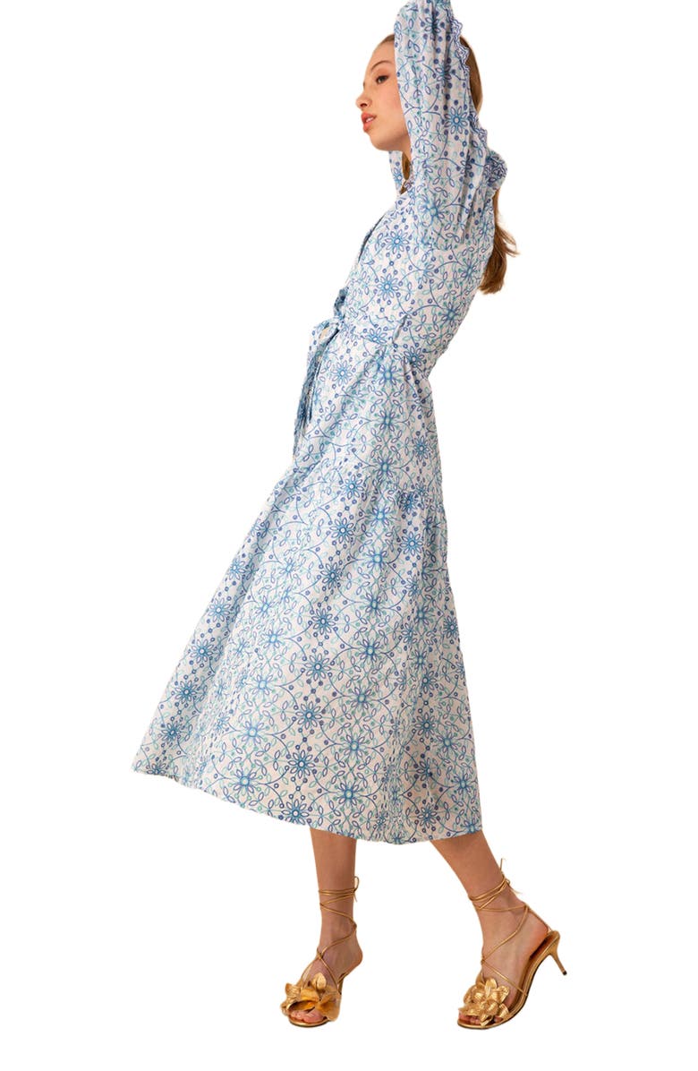 Hale Bob Valerie Eyelet Maxi Dress, Alternate, color, 