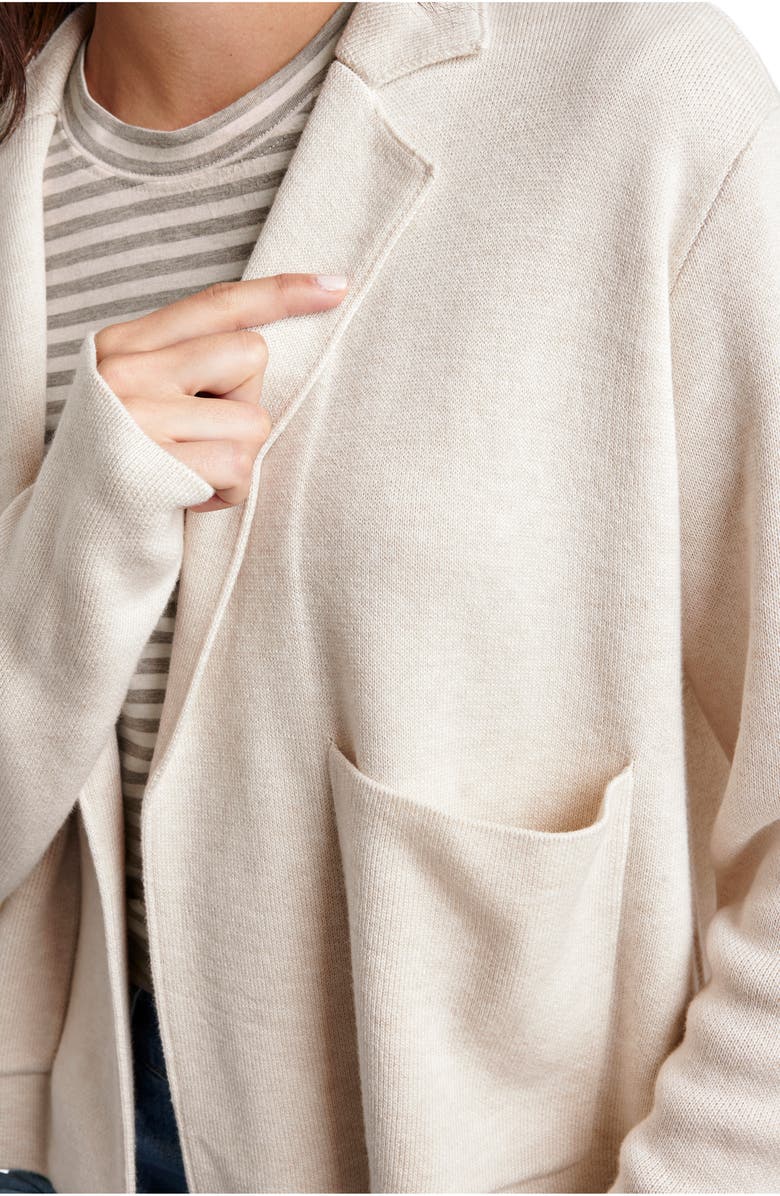 Splendid Estelle Sweater Jacket, Alternate, color, Pale Oak Hthr