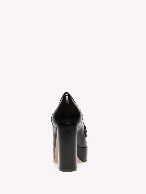 Gianvito Rossi 100mm Patent-leather Platform Loafers In Brown