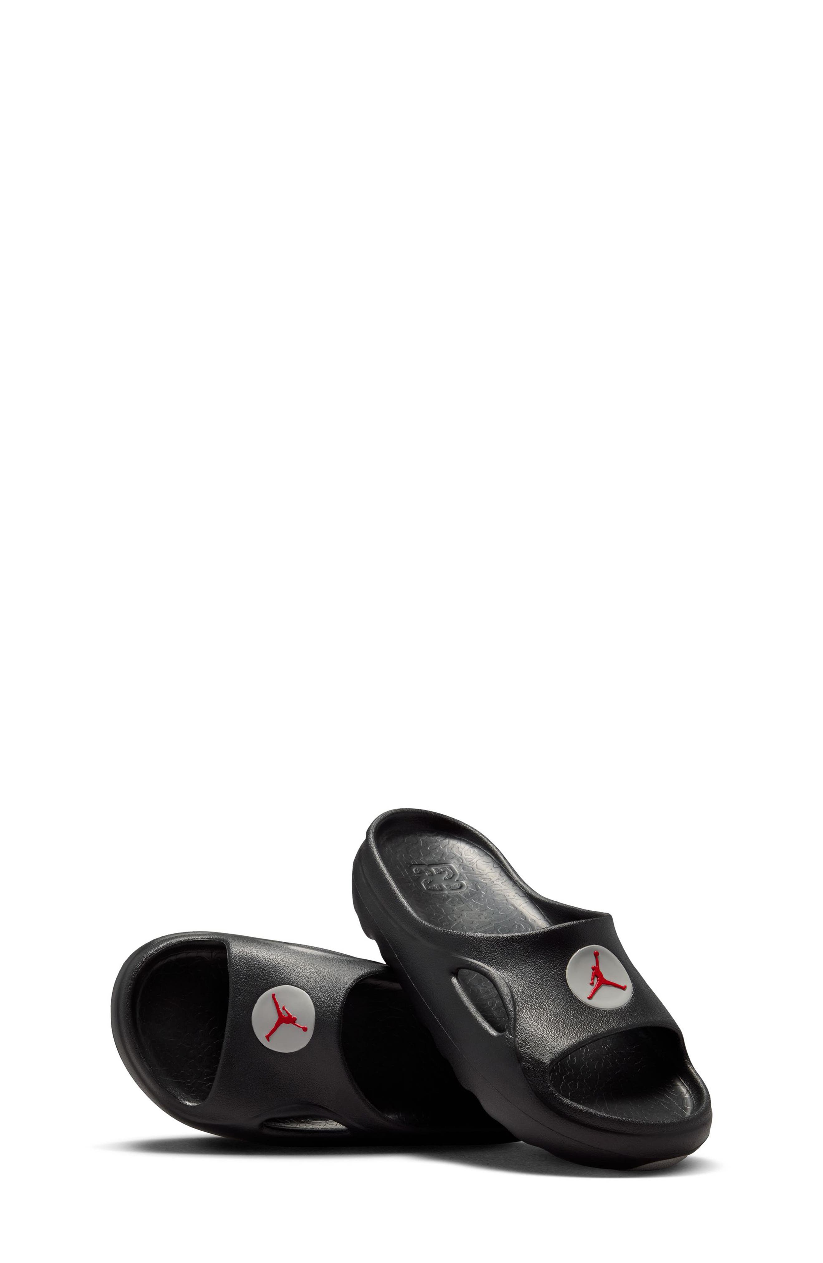 Nike Kids' Hydrip Slide, Alternate, color, Black/ Red/ Tech Grey