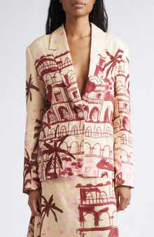 Rock The Plan One-Button Linen Jacket