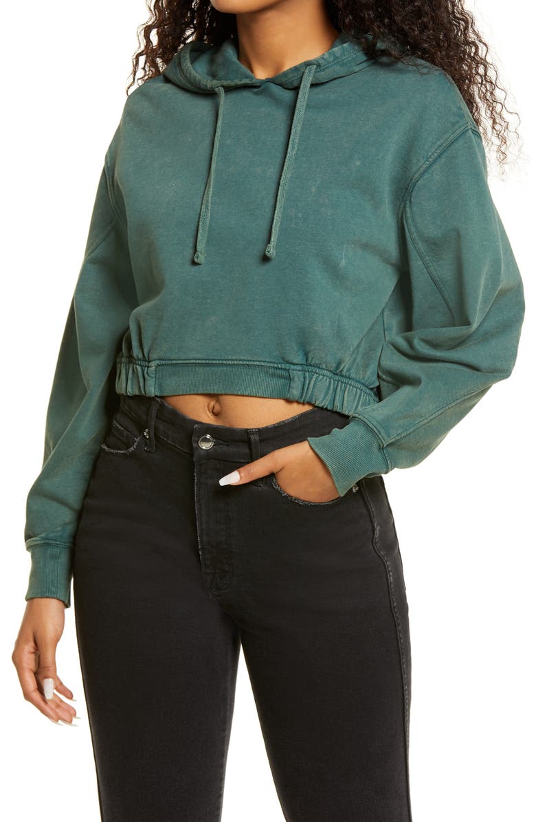 BP. Crop Organic Cotton French Terry Hoodie, Main, color,