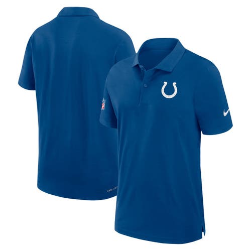 Nike Royal Indianapolis Colts 2024 Sideline Performance Polo In Royal