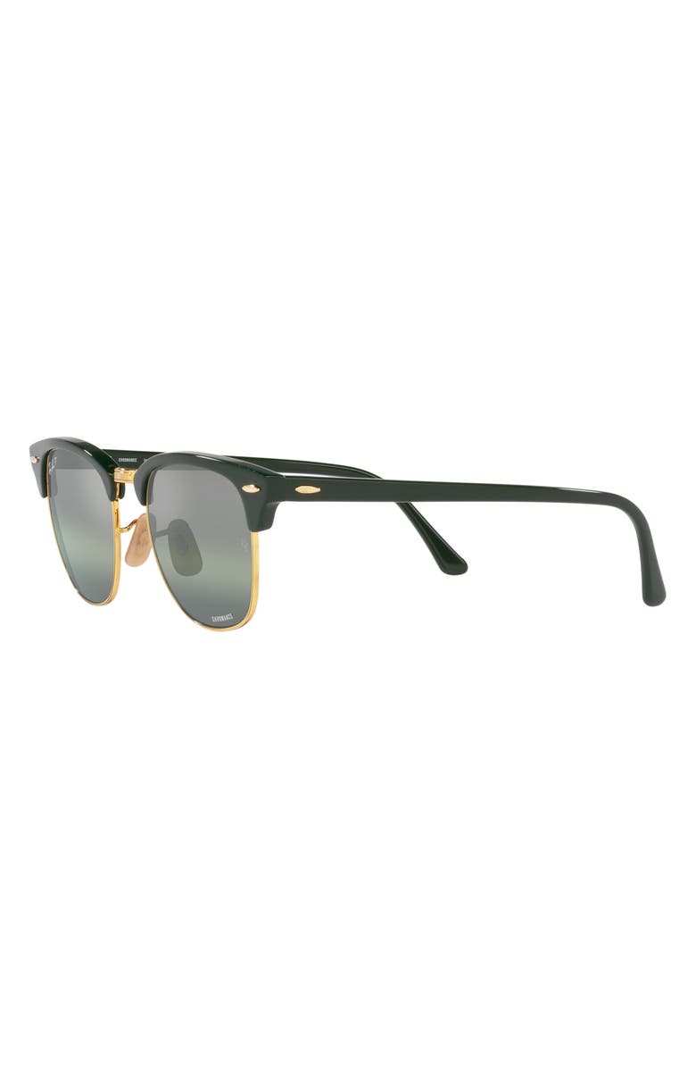 Ray-Ban 55MM SQUARE CLUBMASTER, Alternate, color, Green