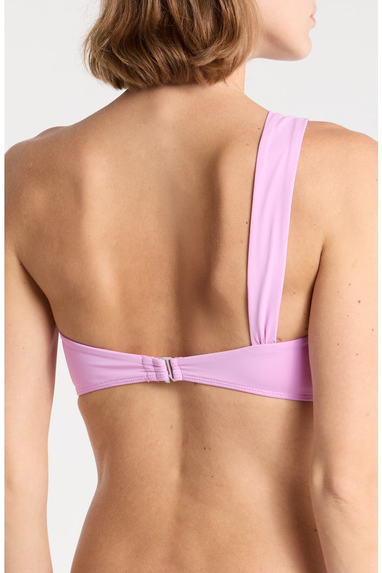 Frankie One Shoulder Bikini Top, Alternate, color, ORCHID