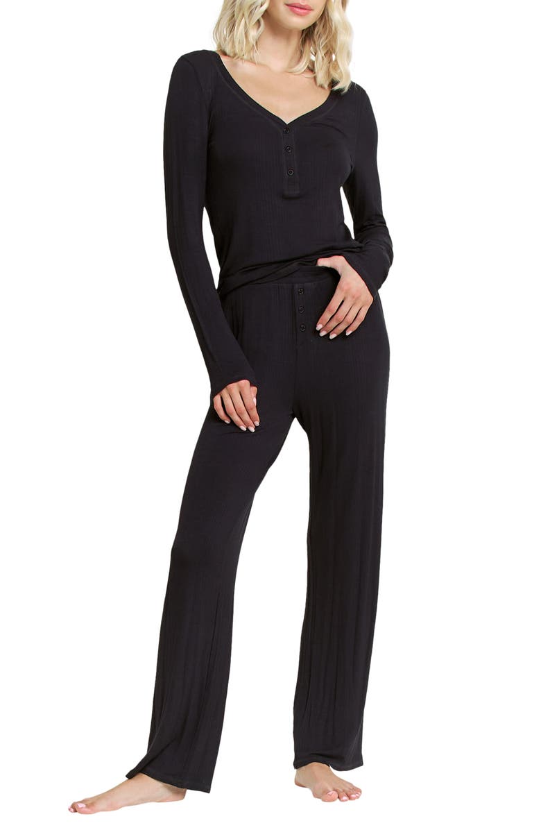 Honeydew Dreamland Pajamas, Main, color, Black