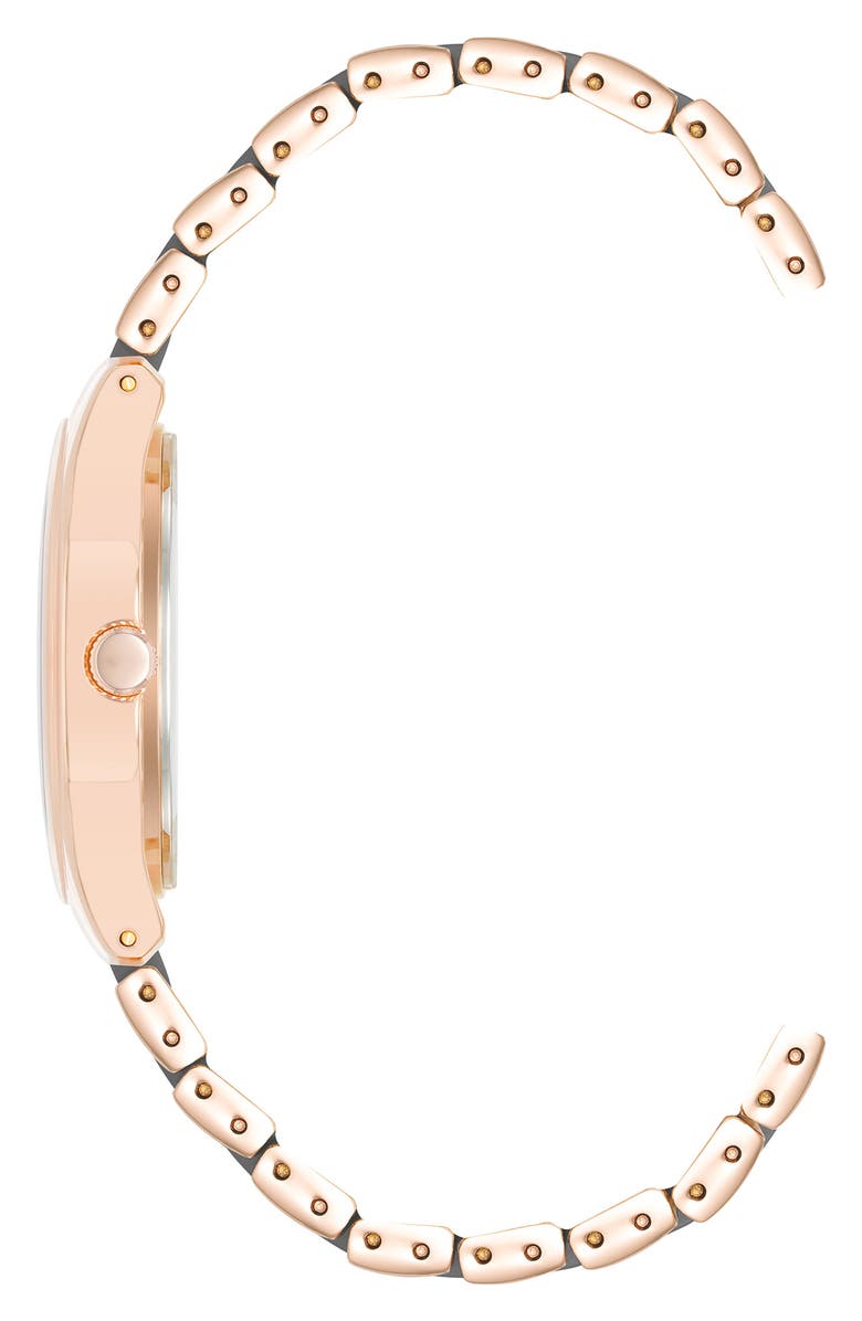 AK ANNE KLEIN Brushed Dial Ceramic Bracelet Watch, 32mm, Alternate, color, Taupe