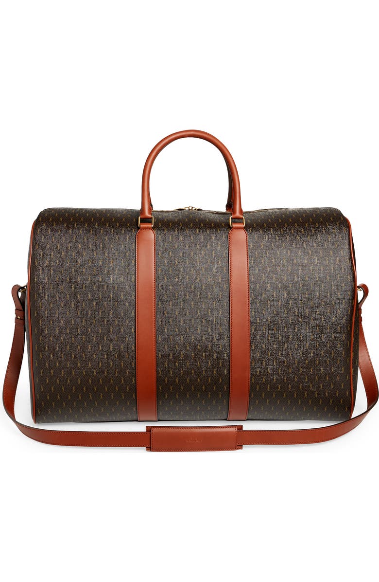Saint Laurent Le Monogramme Coated Canvas Duffle Bag, Alternate, color,