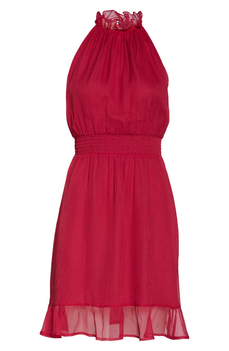 Chelsea28 High Neck A-line Minidress, Alternate, color,