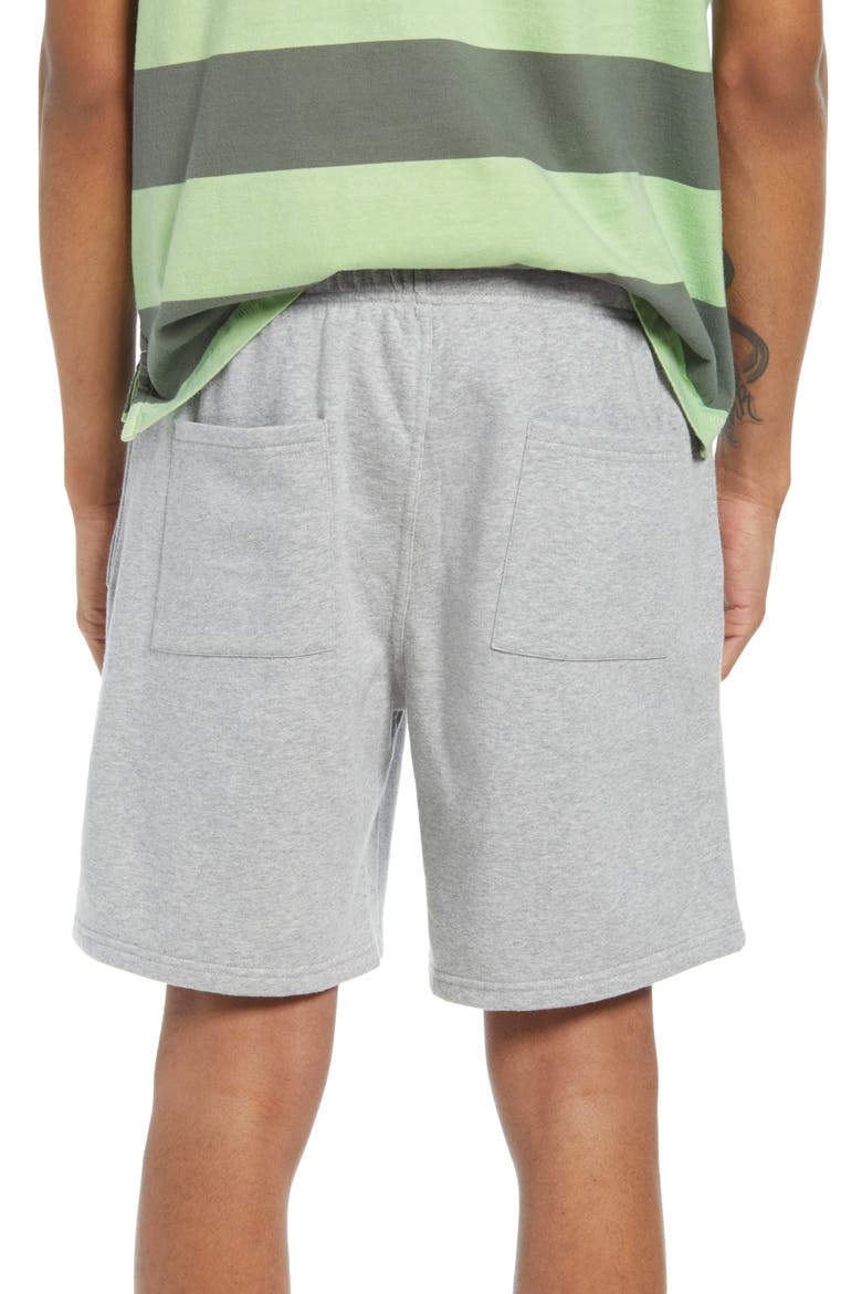 Men's Fleece Drawstring Shorts, Alternate, color, GREY HEATHER