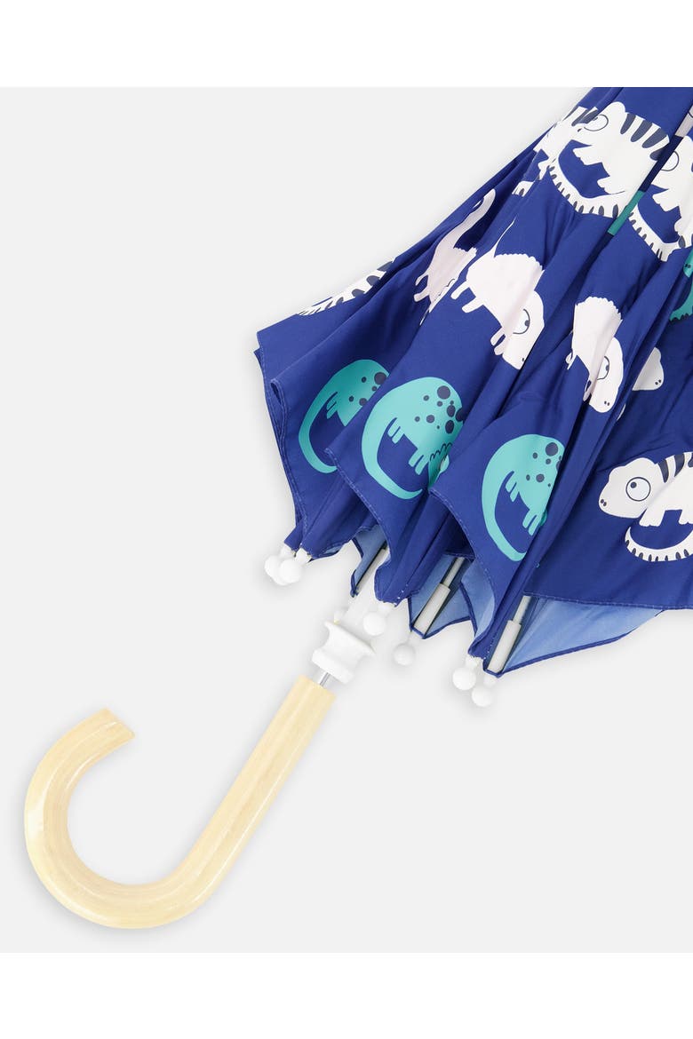 Boy Color-Changing Animal Umbrella, Alternate, color, Blue Chameleon Print