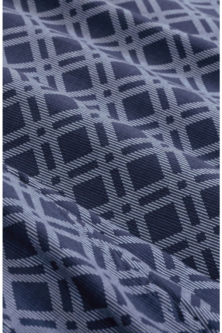 Axel Geometric Long Sleeve Shirt, Alternate, color, NAVY