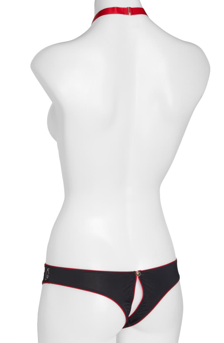 Maison Close Armée des Sens Harness & Open Gusset Thong, Alternate, color, 