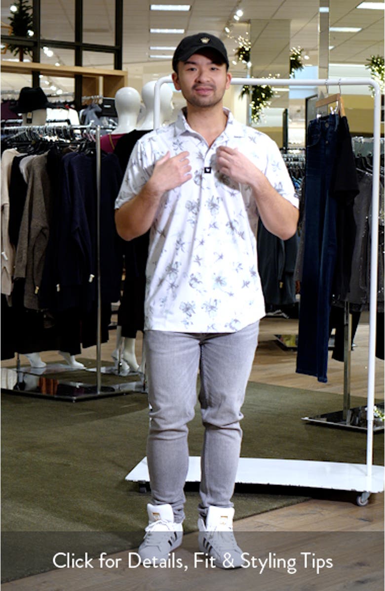 Core The OC Floral Performance Golf Polo, sales video thumbnail