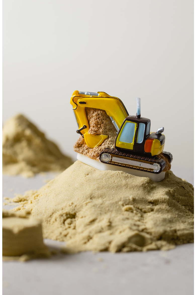 Toy Tractor Candle, Alternate, color, Yellow / Brown / Orange