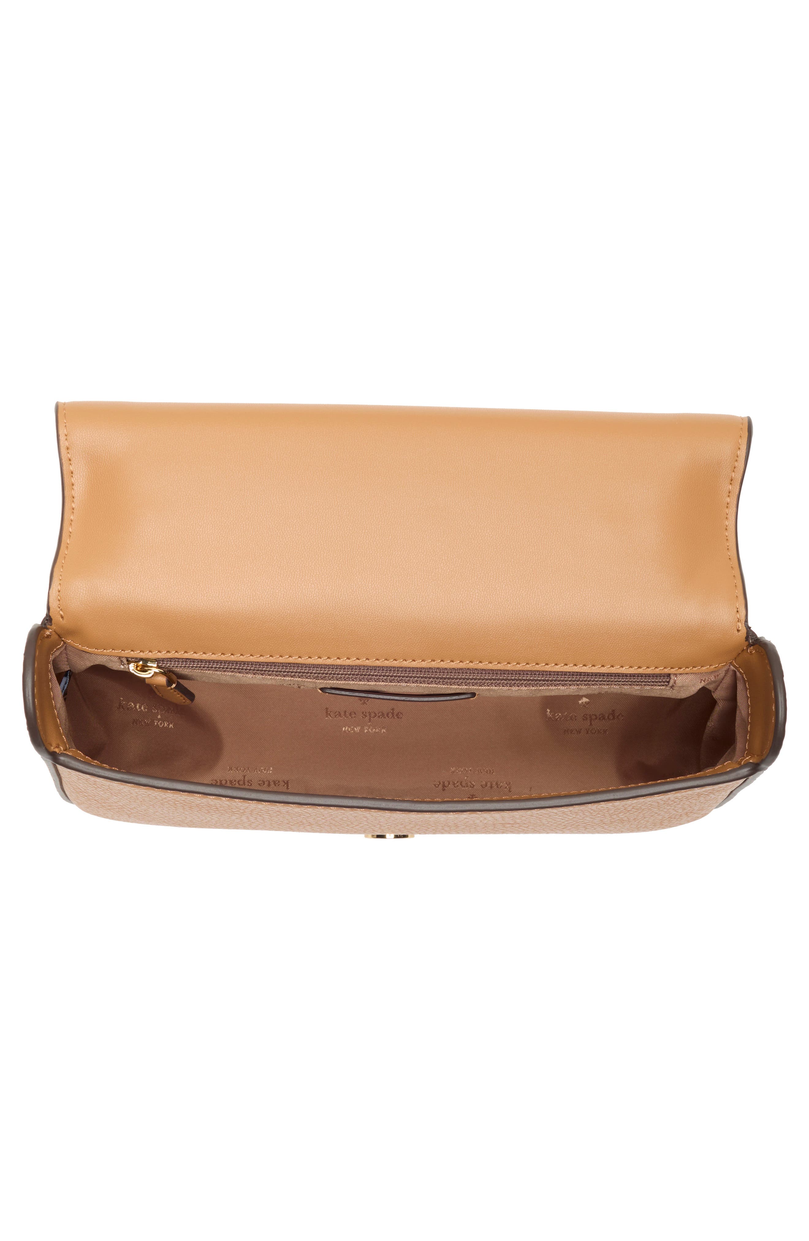 Kate Spade New York kyla pebbled leather top handle bag, Alternate, color, Classic Saddle.