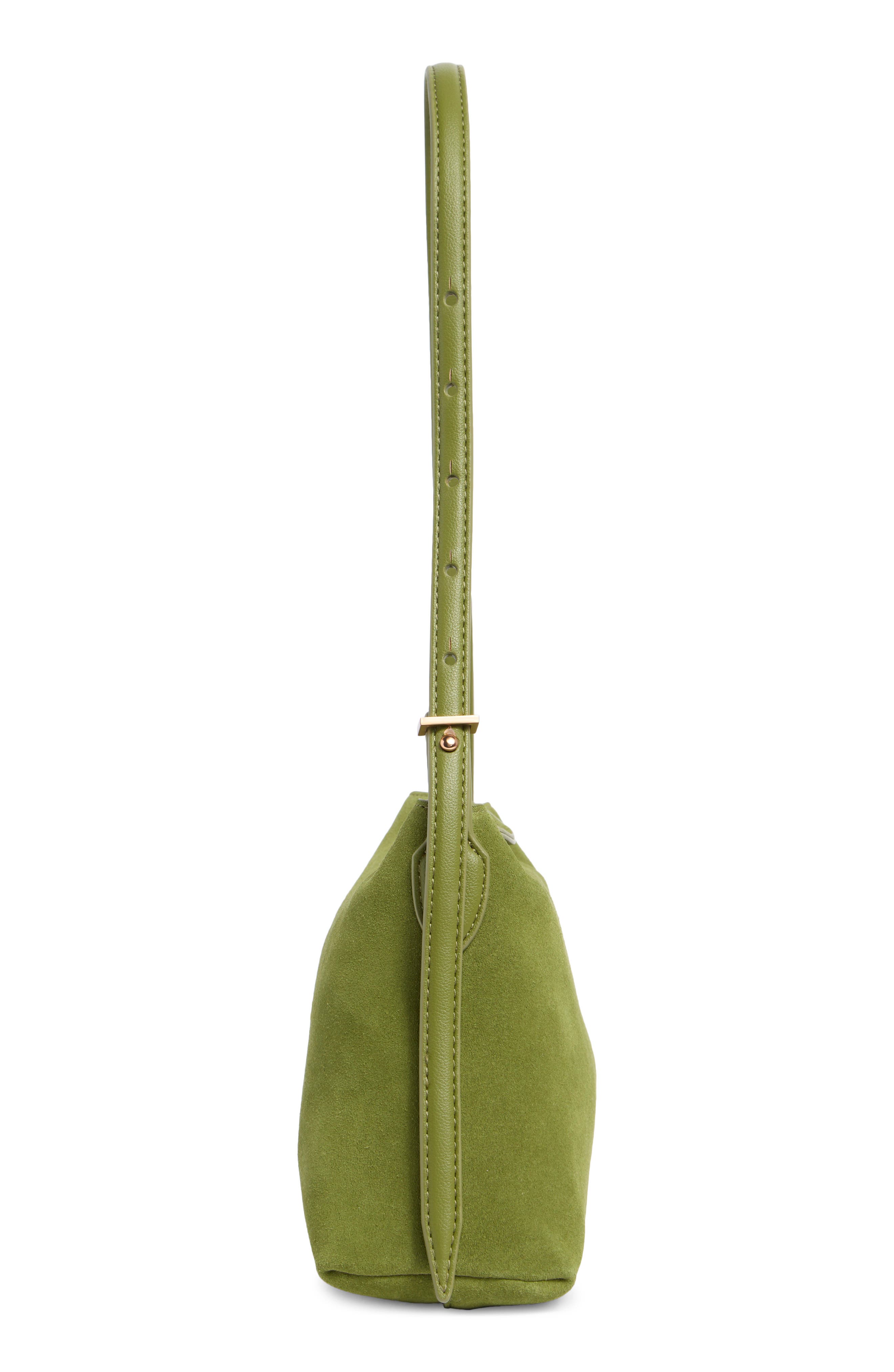 Sam Edelman Harlyn Suede Shoulder Bag, Alternate, color, Light Green