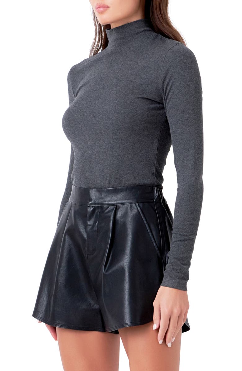 Endless Rose Ribbed Mock Neck Top, Alternate, color, 