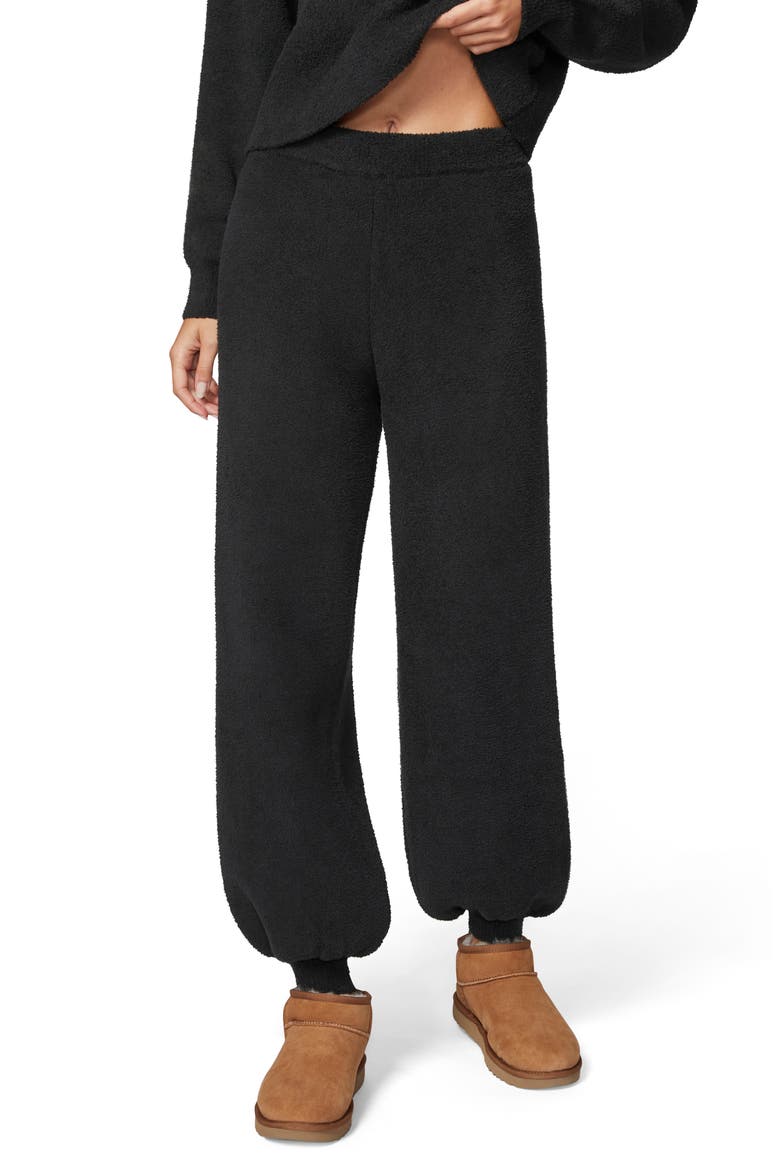 Sweet & Snug Sweater Joggers, Main, color, BLACK
