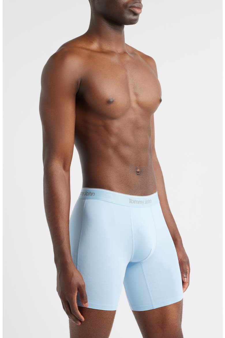 Micro Stretch 4-Pack 6-Inch Boxer Briefs, Alternate, color, CANAL, BLUE, INDIGO, BLUES