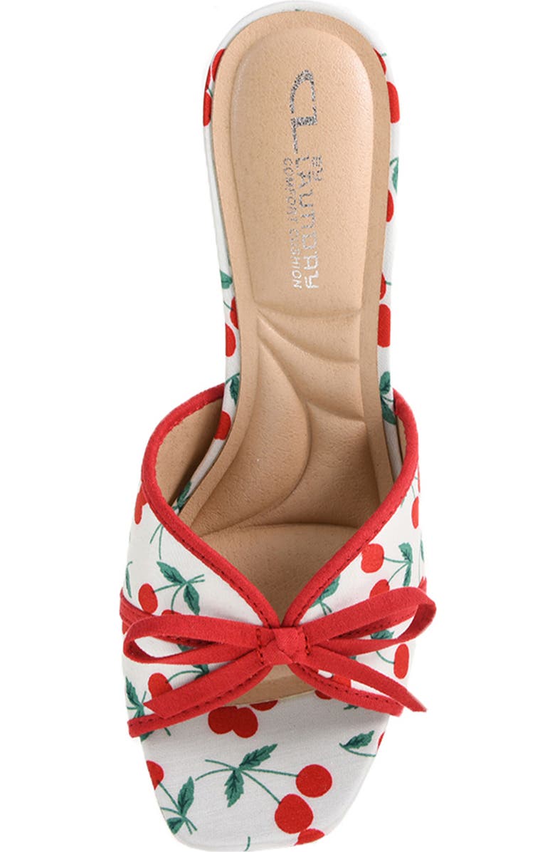 CL BY LAUNDRY Jump Up Cherry Slide Sandal, Alternate, color, Red Multi