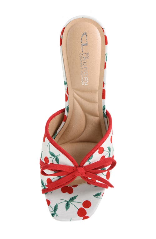 Cl By Laundry Jump Up Cherry Slide Sandal In Red Multi