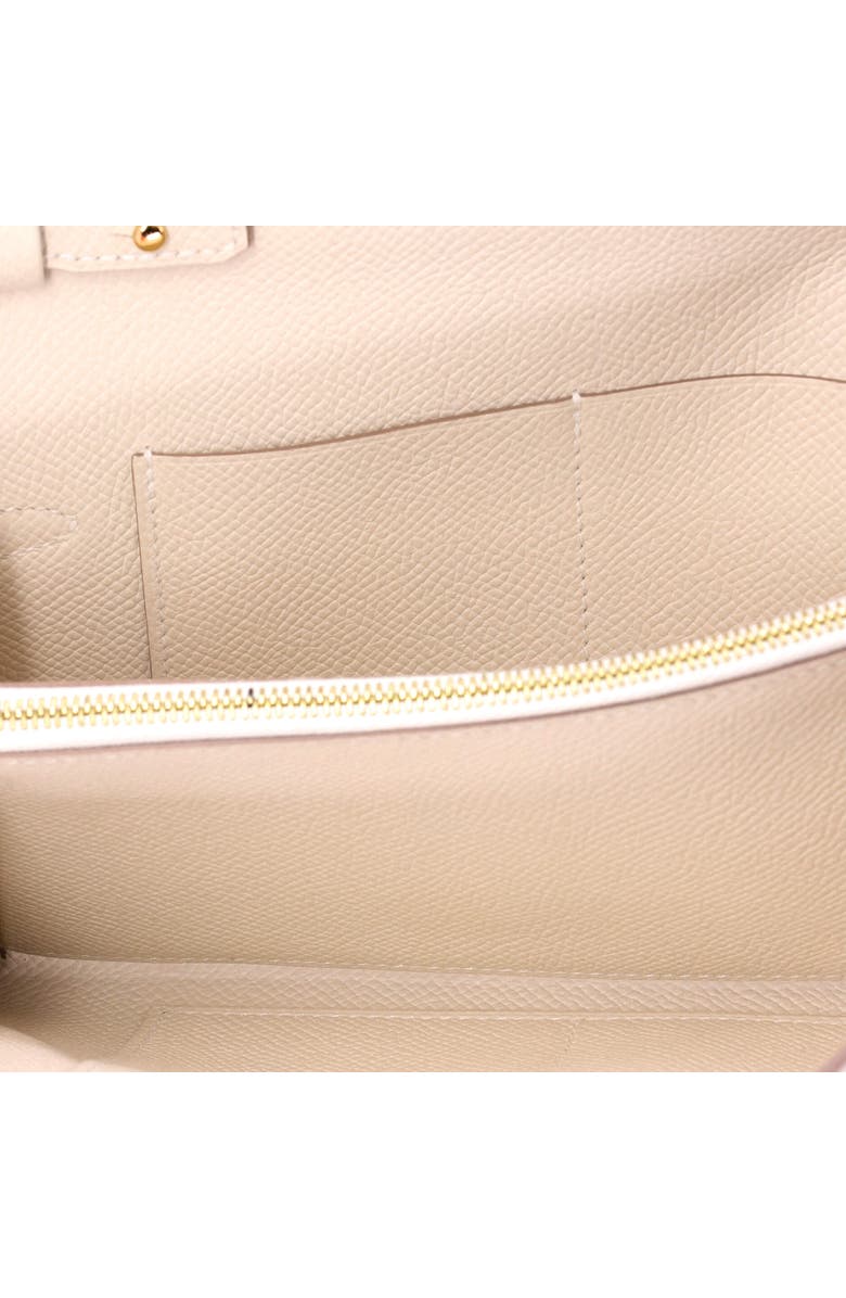 Pre-Owned Hermes Kelly To Go Wallet Epsom, Alternate, color, Craie