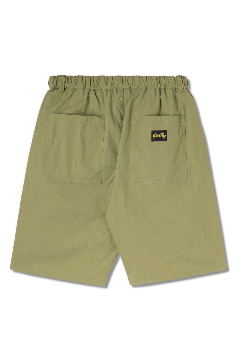 STAN RAY Jungle Cotton Shorts, Alternate, color, Olive